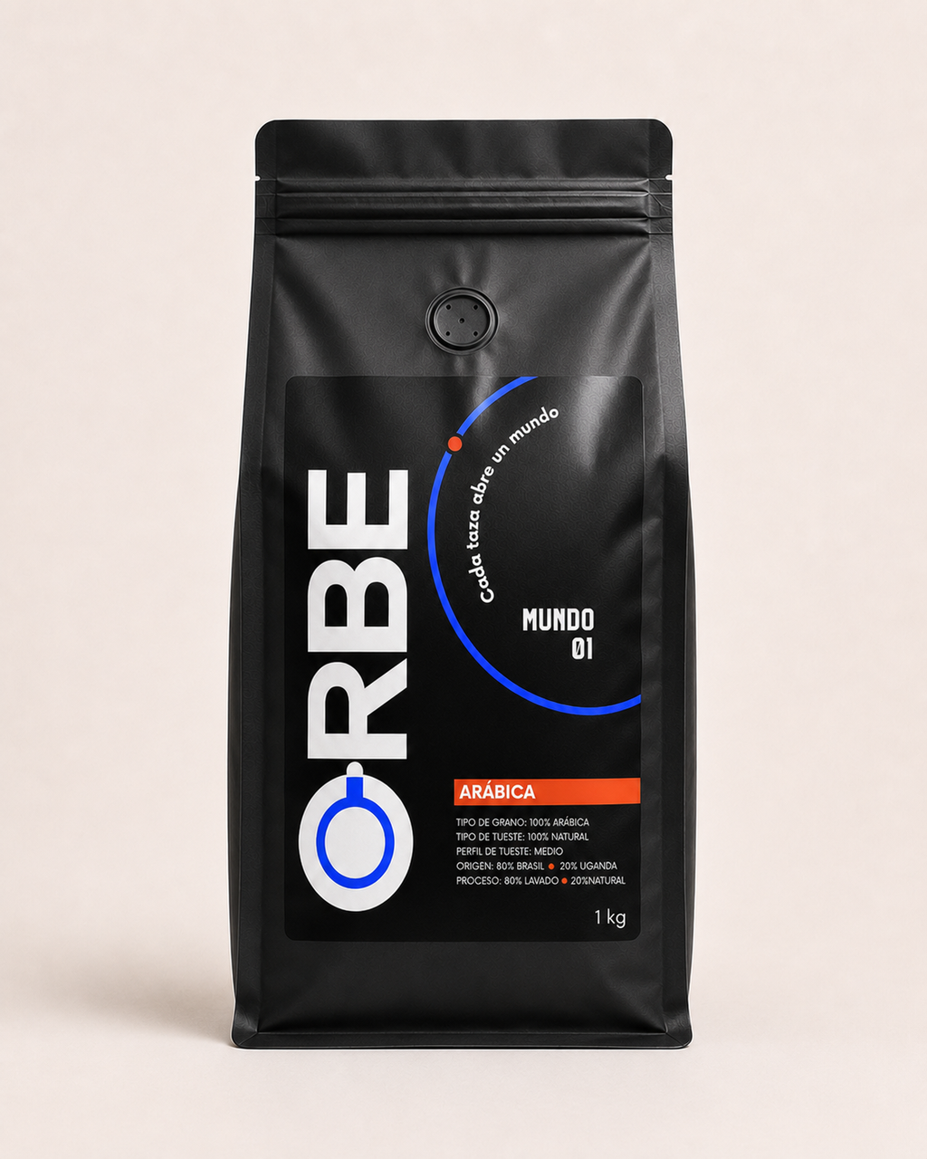 Mundo 01 Arábica de ORBE, bolsa de café de 1 kg
