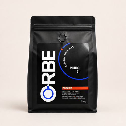 Mundo 01 Arábica de ORBE, bolsa de café de 250 g